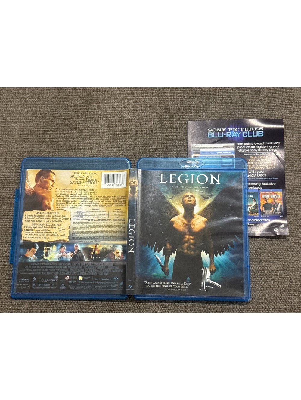 Legion (Blu-ray Disc, 2010) Paul Bettany, Lucas Black, Tyrese Gibson